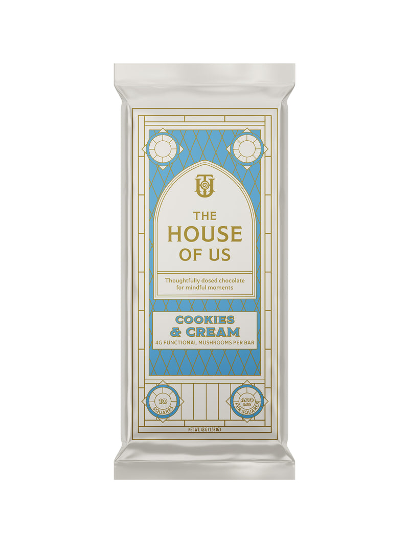 Mushroom Chocolates- Cookies & Cream (White + Cookie)